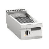 Fry-top electric mic, platou striat cromat, de banc, Linia 700, Silko